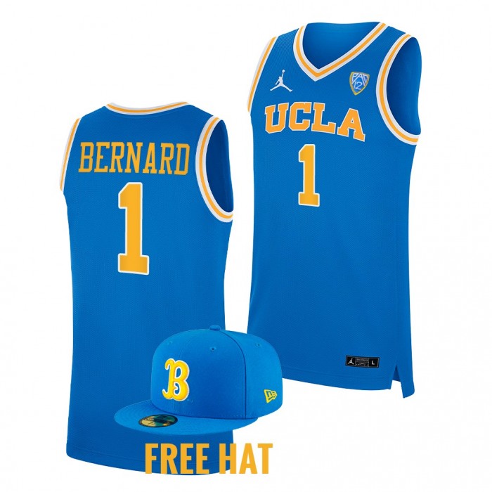 Jules Bernard UCLA Bruins 2022-23 College Basketball Free Hat Jersey-Blue