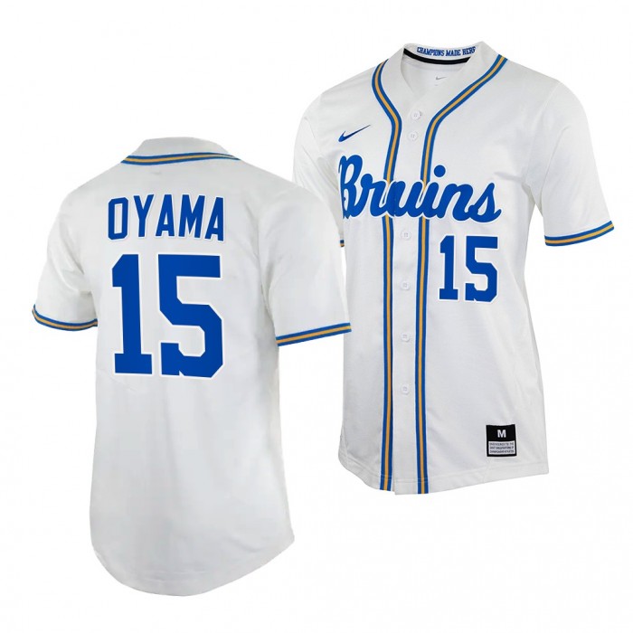 Kenny Oyama UCLA Bruins 2022 College Baseball Men Jersey-White
