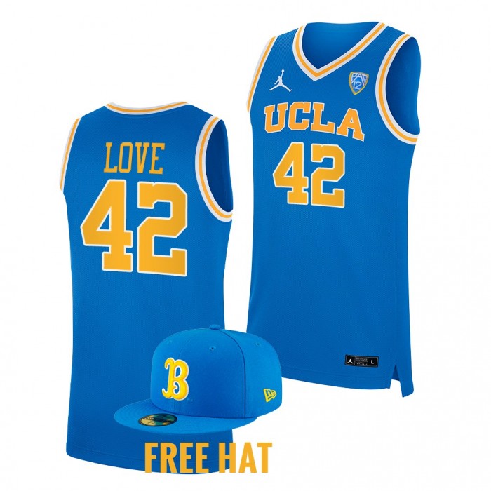 Kevin Love UCLA Bruins College Basketball Free Hat Jersey-Blue