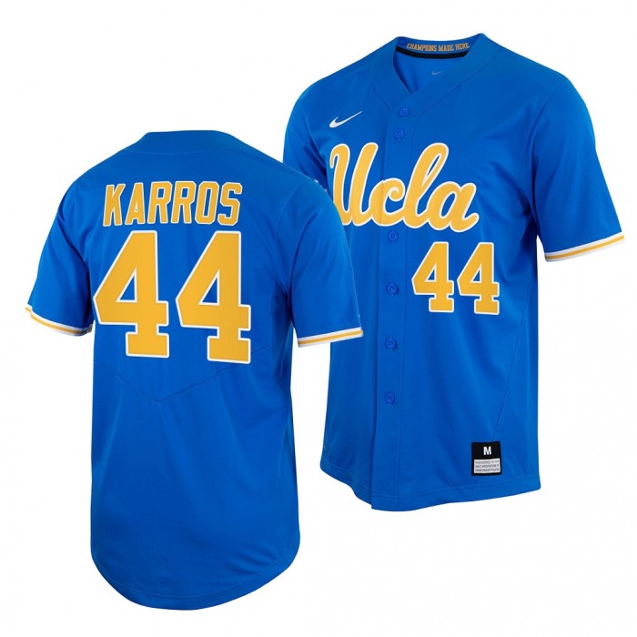 UCLA Bruins Royal College Baseball Kyle Karros Men Jersey