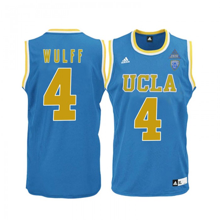 Male Isaac Wulff UCLA Bruins Blue NCAA Basketball Player Name And Number Jersey