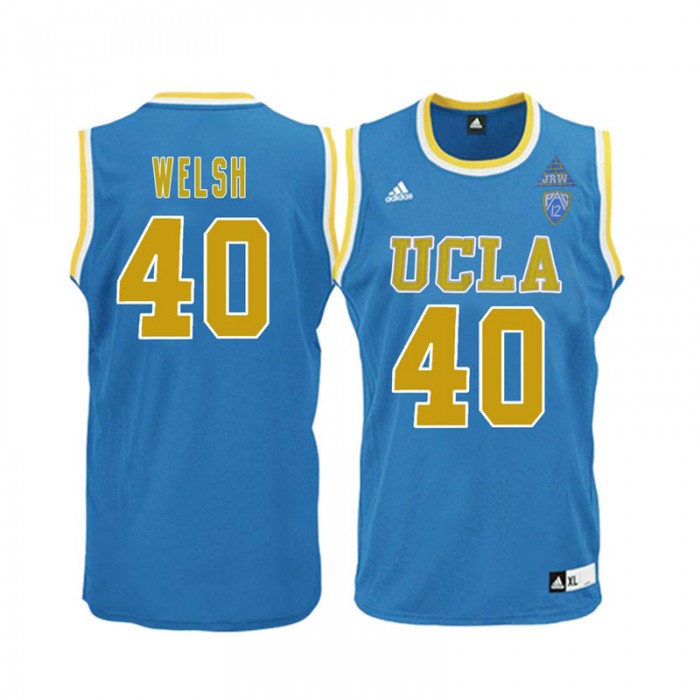 Male Thomas Welsh UCLA Bruins Blue NCAA Basketball Player Name And Number Jersey