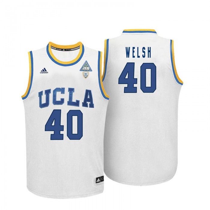 Male Thomas Welsh UCLA Bruins White NCAA Basketball Player Name And Number Jersey