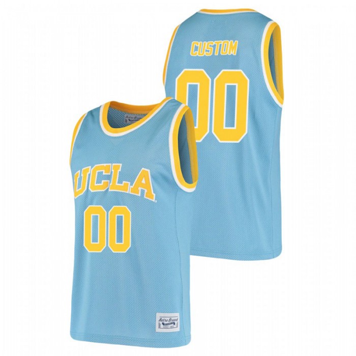 UCLA Bruins Custom Alumni Basketball Original Retro Jersey Blue For Men