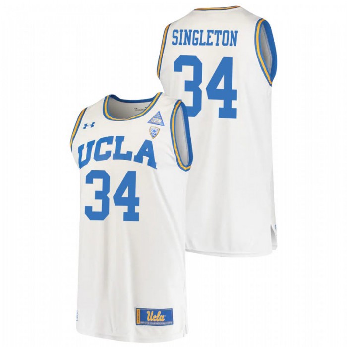 UCLA Bruins David Singleton College Basketball Original Retro Jersey White For Men