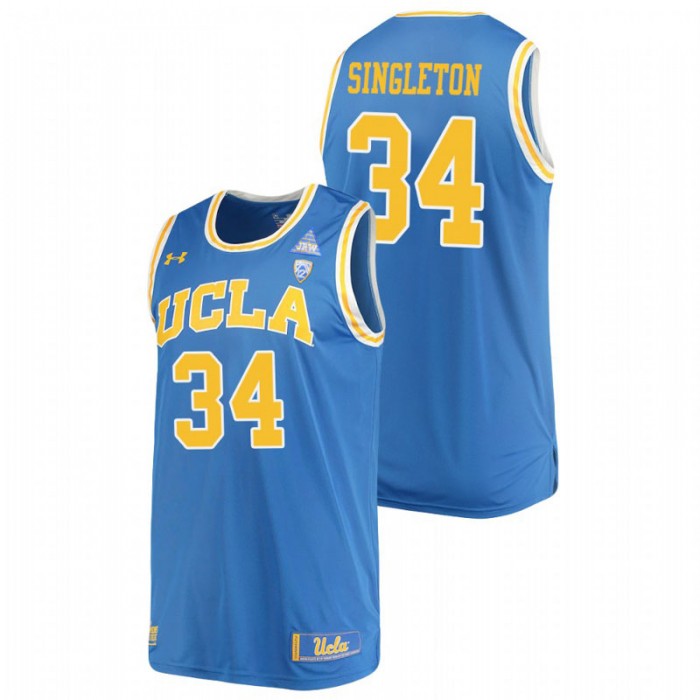 UCLA Bruins David Singleton College Basketball Replica Performance Jersey Blue For Men