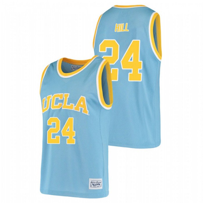 UCLA Bruins Jalen Hill Alumni Basketball Original Retro Jersey Blue For Men