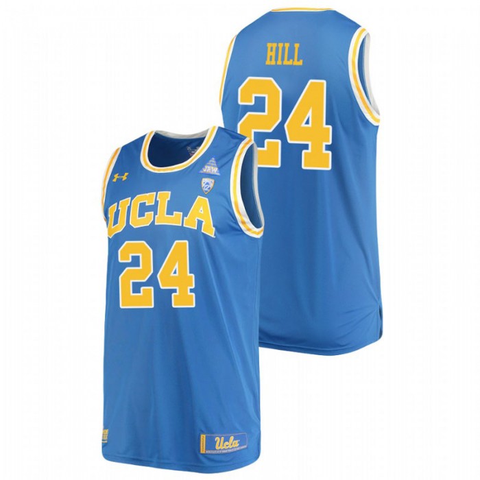 UCLA Bruins Jalen Hill College Basketball Replica Performance Jersey Blue For Men