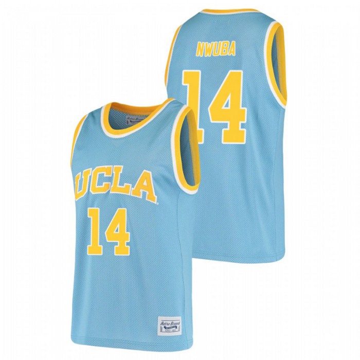 UCLA Bruins Kenneth Nwuba Alumni Basketball Original Retro Jersey Blue For Men