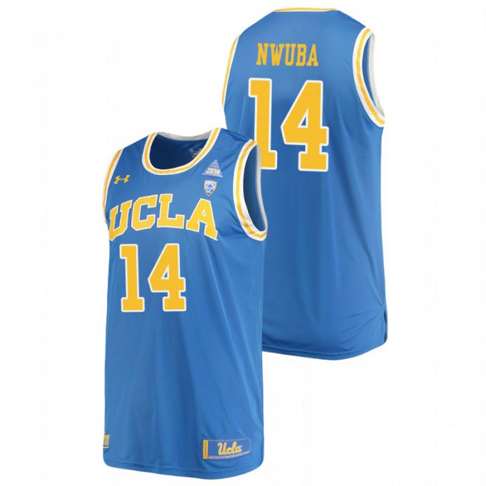 UCLA Bruins Kenneth Nwuba College Basketball Replica Performance Jersey Blue For Men