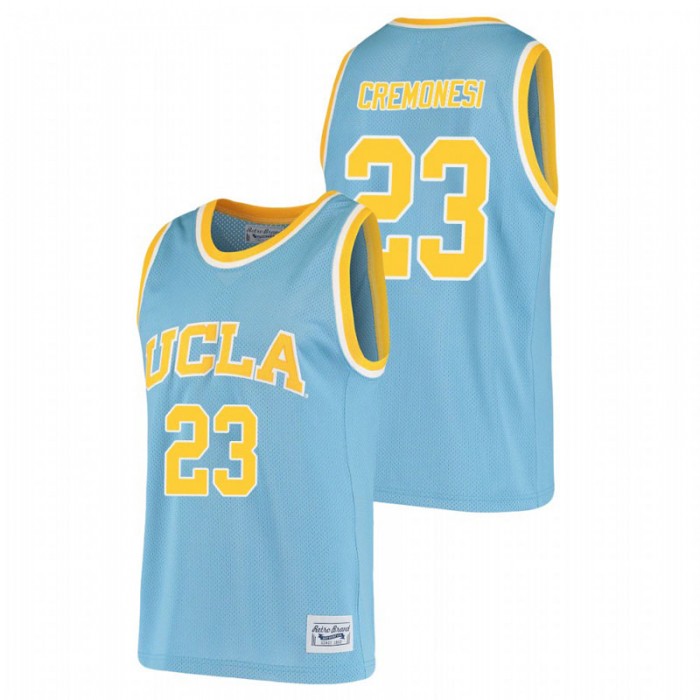 UCLA Bruins Logan Cremonesi Alumni Basketball Original Retro Jersey Blue For Men