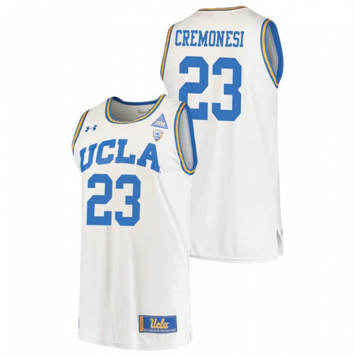 UCLA Bruins Logan Cremonesi College Basketball Original Retro Jersey White For Men