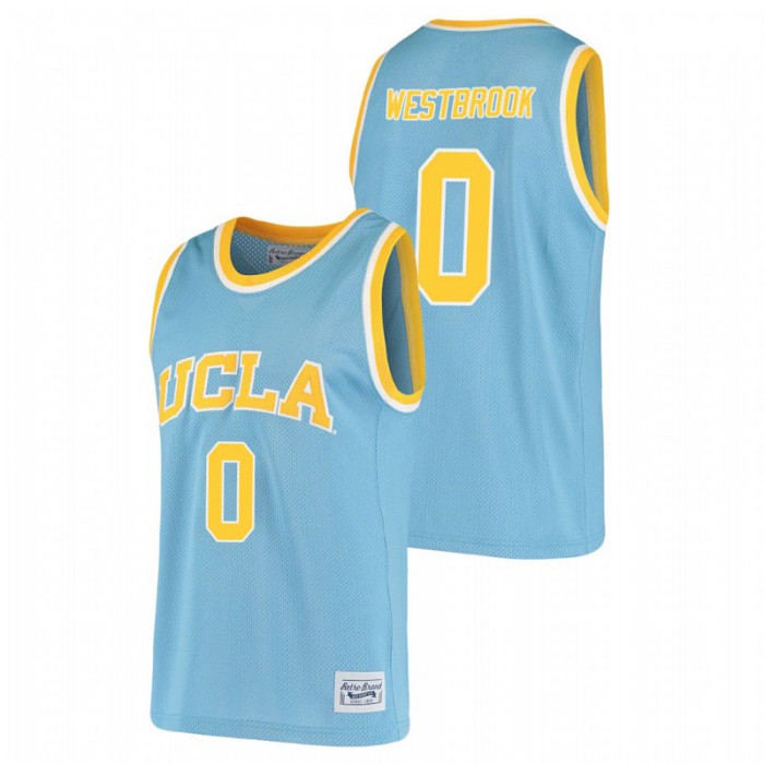 UCLA Bruins Russell Westbrook Alumni Basketball Original Retro Jersey Blue For Men