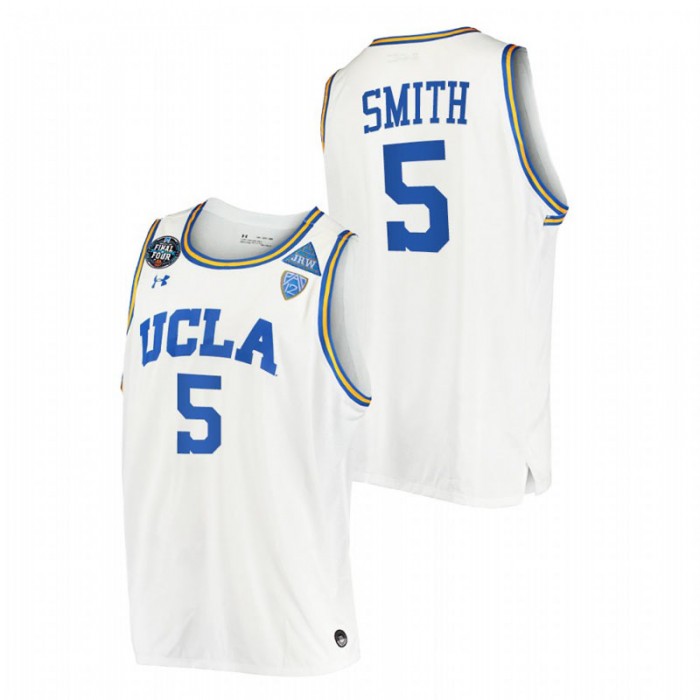 UCLA Bruins Chris Smith Jersey JRW White 2021 March Madness Final Four Men