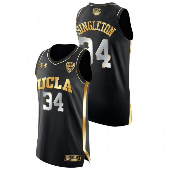 UCLA Bruins David Singleton Jersey College Basketball Black Golden Edition Men