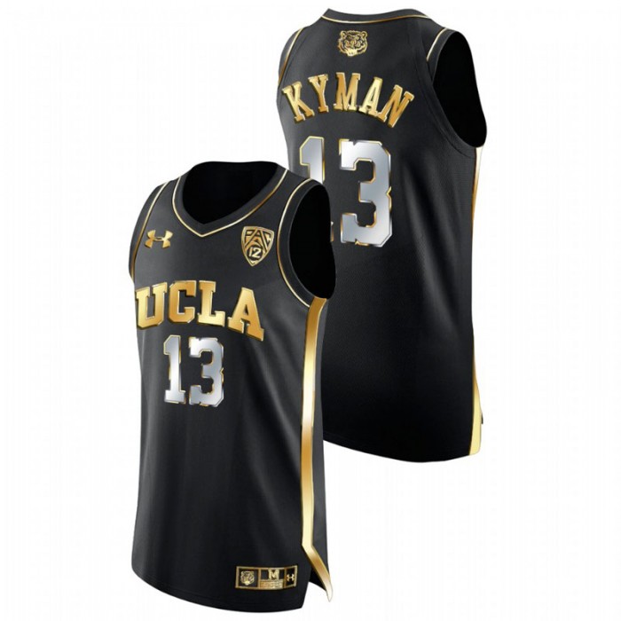 UCLA Bruins Jake Kyman Jersey College Basketball Black Golden Edition Men