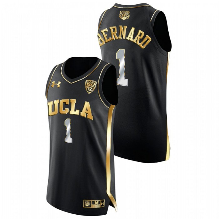 UCLA Bruins Jules Bernard Jersey College Basketball Black Golden Edition Men