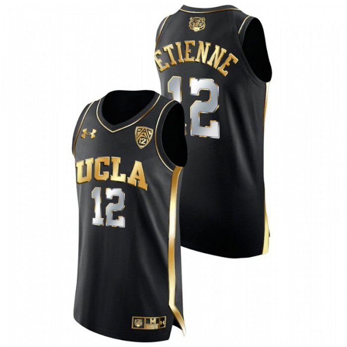 UCLA Bruins Mac Etienne Jersey College Basketball Black Golden Edition Men