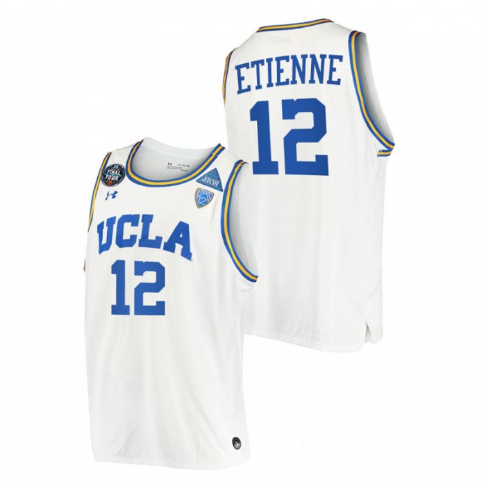 UCLA Bruins Mac Etienne Jersey JRW White 2021 March Madness Final Four Men
