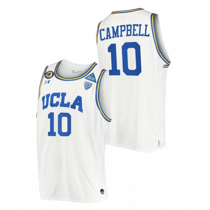 UCLA Bruins Tyger Campbell Jersey Stand Together White College Basketball Men