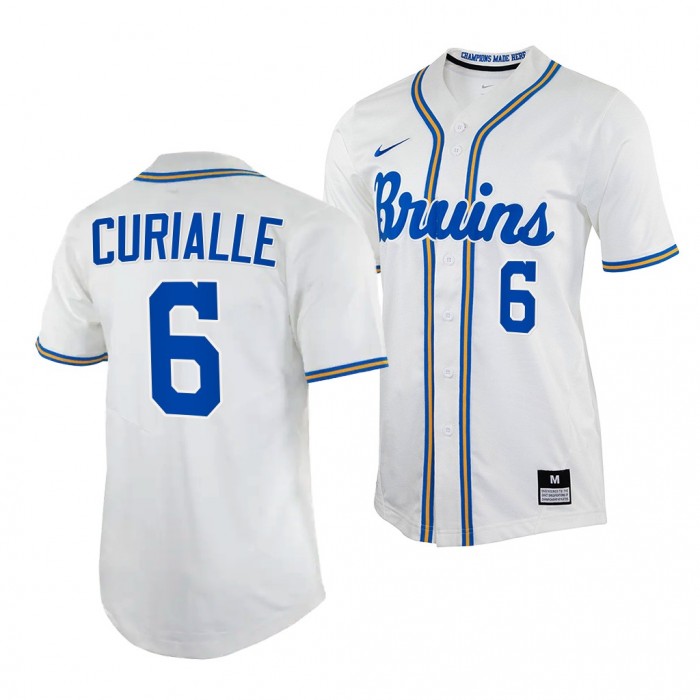 Michael Curialle UCLA Bruins 2022 College Baseball Men Jersey-White