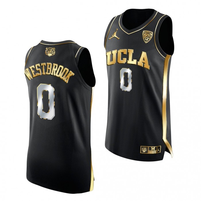 UCLA Bruins Russell Westbrook #0 Black Authentic Basketball Jersey Golden Edition