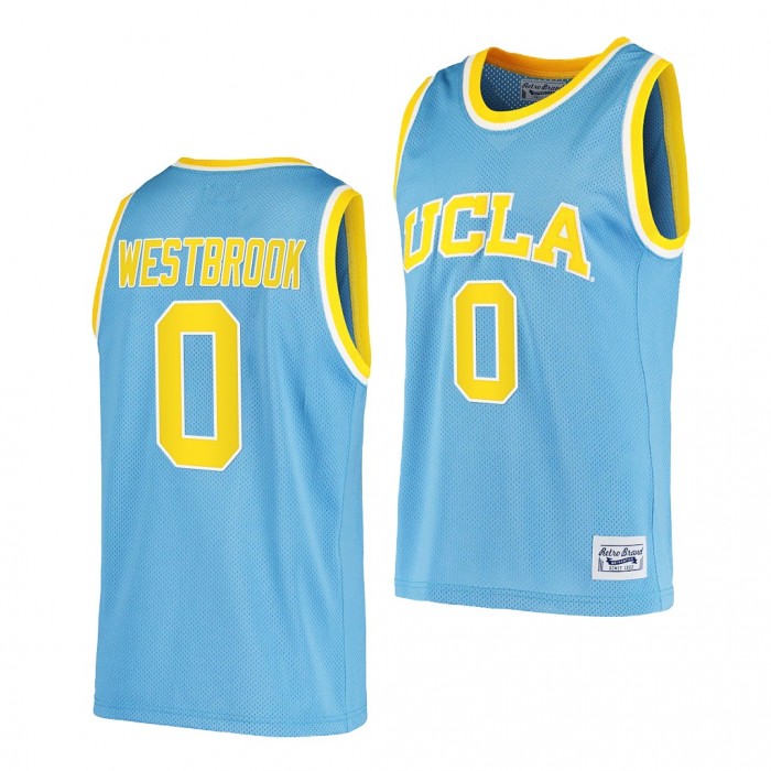 UCLA Bruins Russell Westbrook #0 Blue College Basketball Jersey Throwback