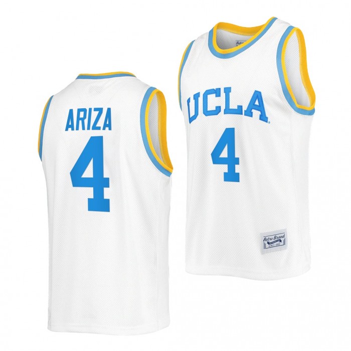 UCLA Bruins Trevor Ariza #4 White Retro Jersey College Basketball