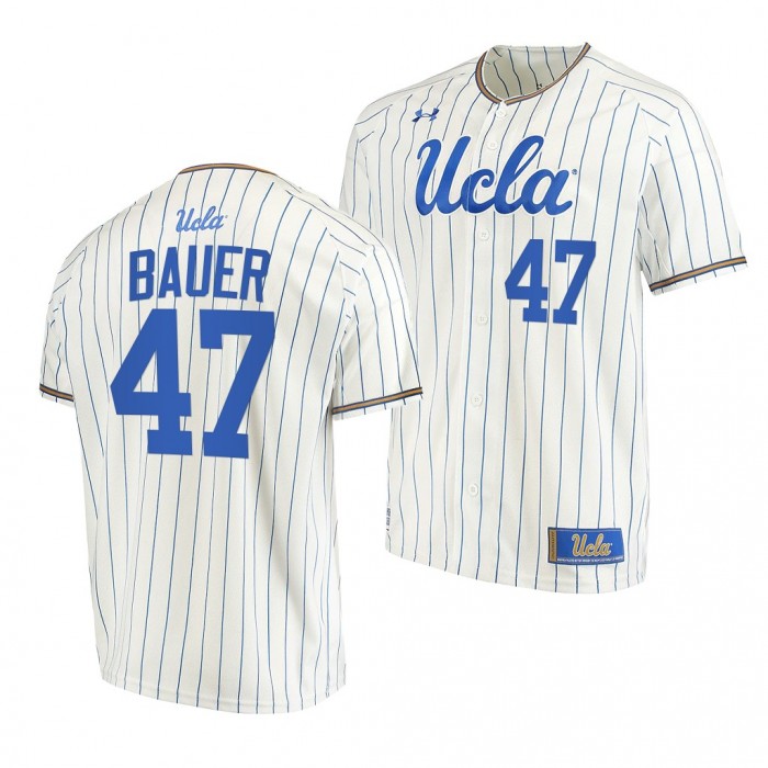 UCLA Bruins White College Baseball Trevor Bauer Men Jersey