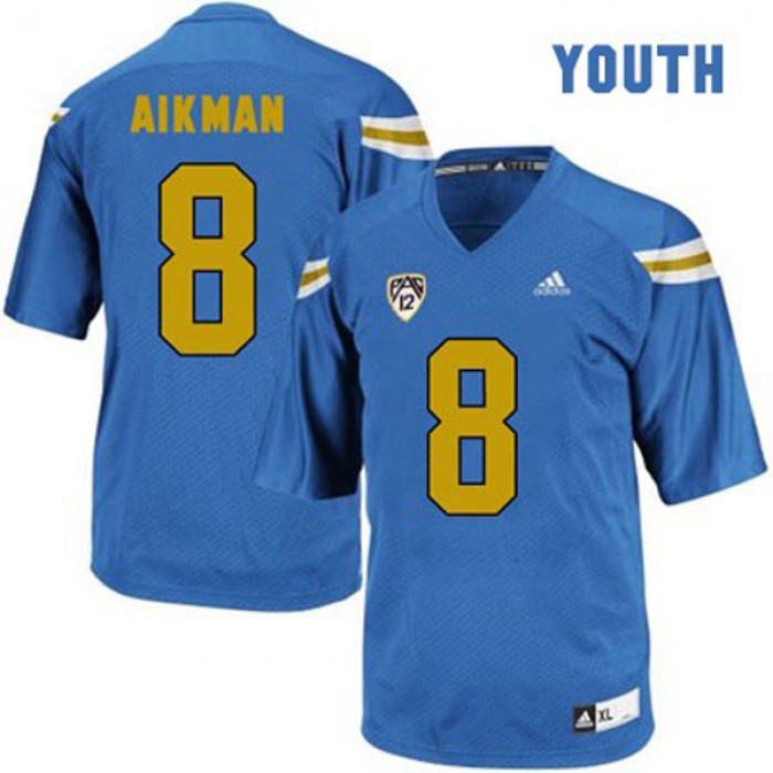 UCLA Bruins #8 Troy Aikman Blue Football Youth Jersey