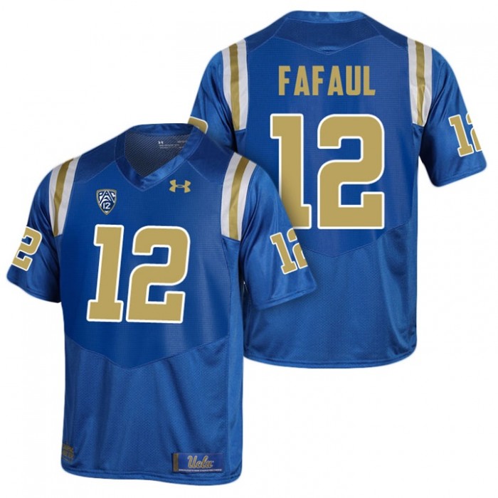 Mike Fafaul UCLA Bruins Royal College PAC-12 2017 Season New Under Armour Player Jersey