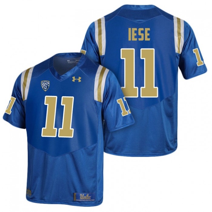 Nate Iese UCLA Bruins Royal College PAC-12 2017 Season New Under Armour Player Jersey