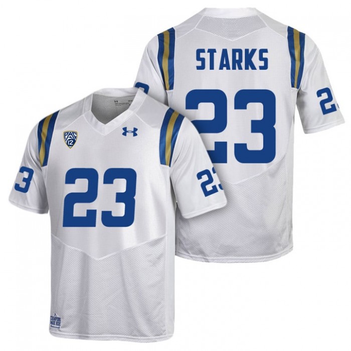Nate Starks UCLA Bruins White College PAC-12 2017 Season New Under Armour Player Jersey