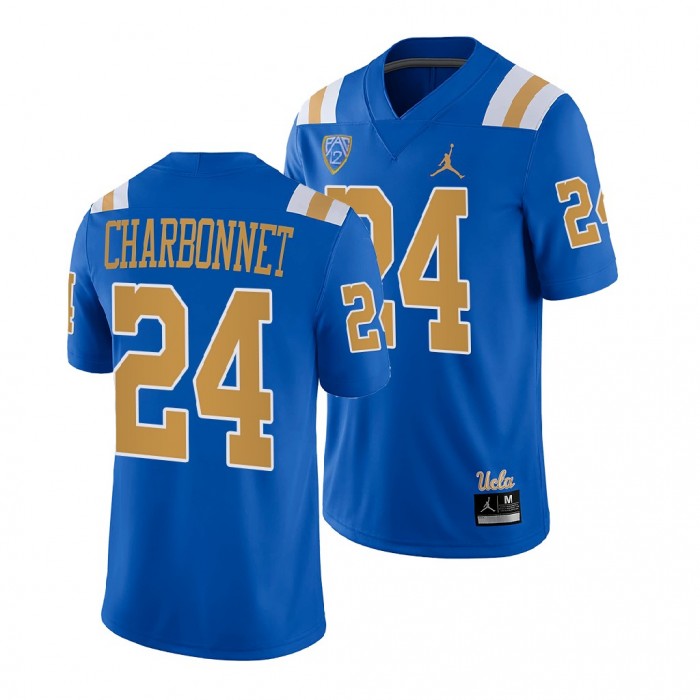 College Football Zach Charbonnet UCLA Bruins Jersey Blue