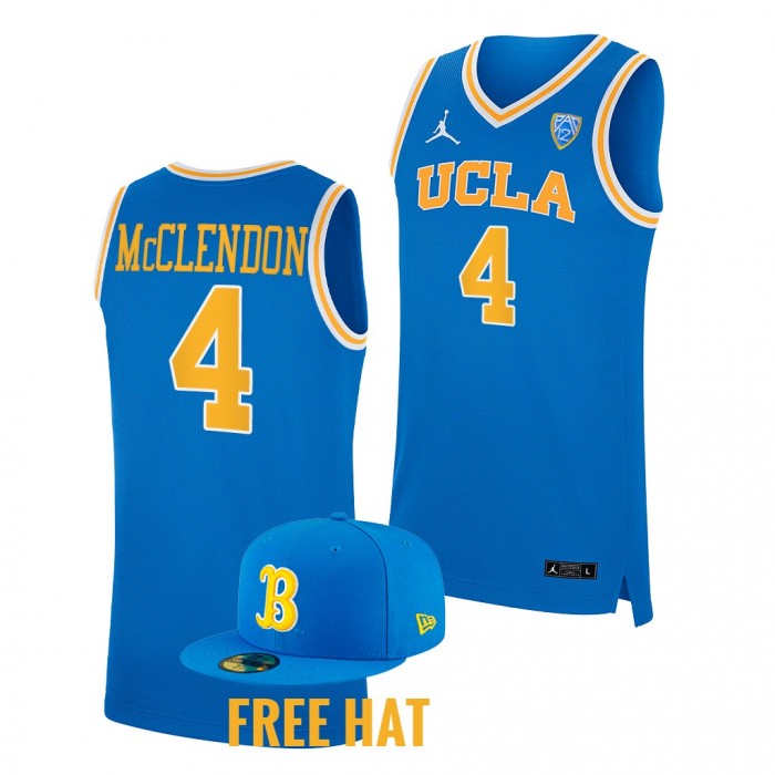 Will McClendon UCLA Bruins 2022-23 College Basketball Free Hat Jersey-Blue
