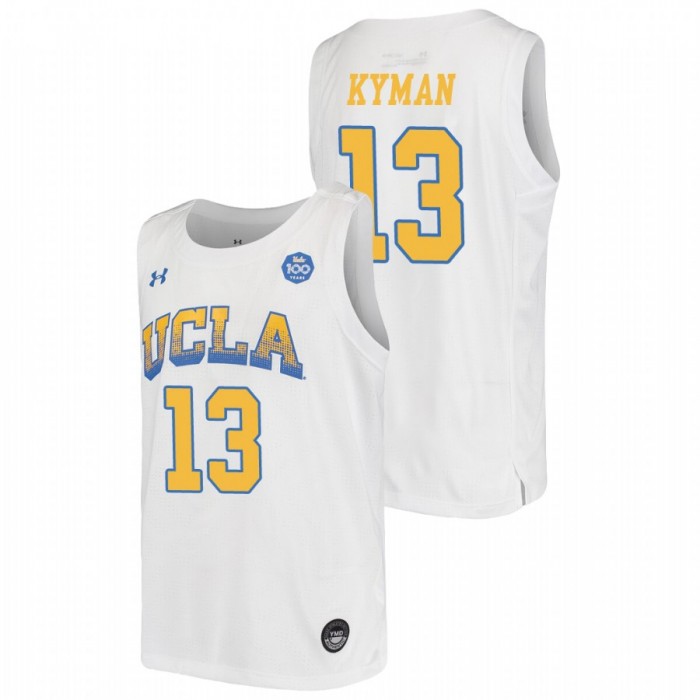 UCLA Bruins Jake Kyman Jersey College Baketball White Replica Youth