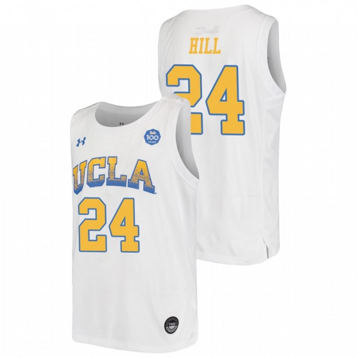 UCLA Bruins Jalen Hill Jersey College Baketball White Replica Youth