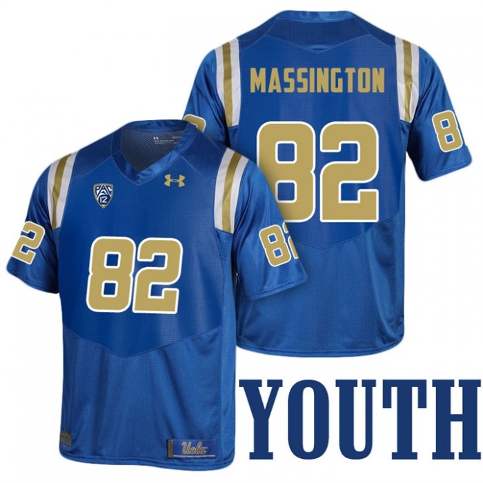 Youth Eldridge Massington UCLA Bruins Royal College 2017 Season New Under Armour Player Jersey