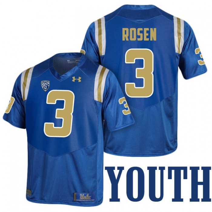 Youth Josh Rosen UCLA Bruins Royal College 2017 Season New Under Armour Player Jersey