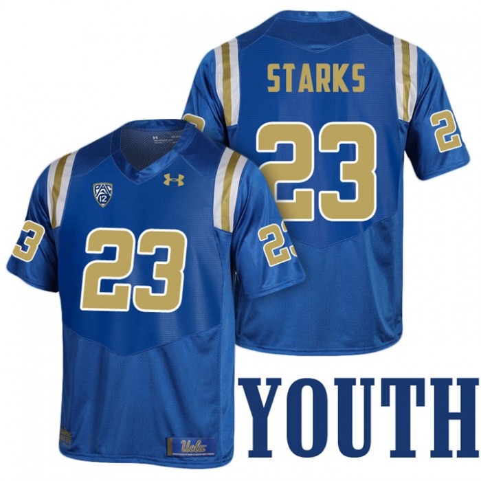 Youth Nate Starks UCLA Bruins Royal College 2017 Season New Under Armour Player Jersey