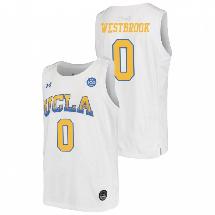 UCLA Bruins Russell Westbrook Jersey College Baketball White Replica Youth