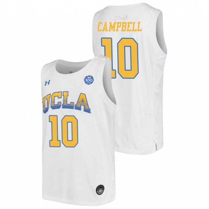 UCLA Bruins Tyger Campbell Jersey College Baketball White Replica Youth