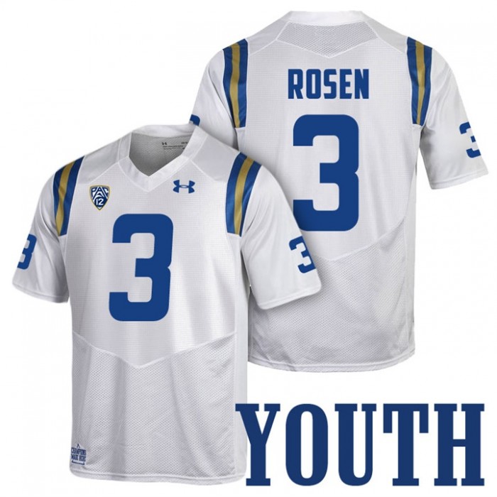 Youth Josh Rosen UCLA Bruins White College 2017 Season New Under Armour Player Jersey