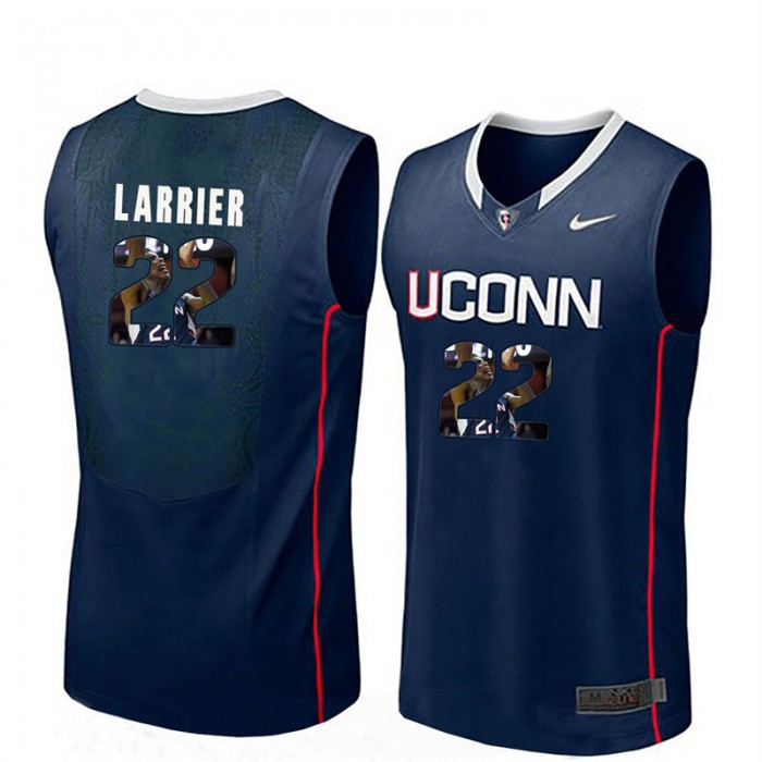 Male Uconn Huskies Basketball Navy College Terry Larrier Jersey