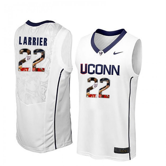 Male Uconn Huskies Basketball White College Terry Larrier Jersey
