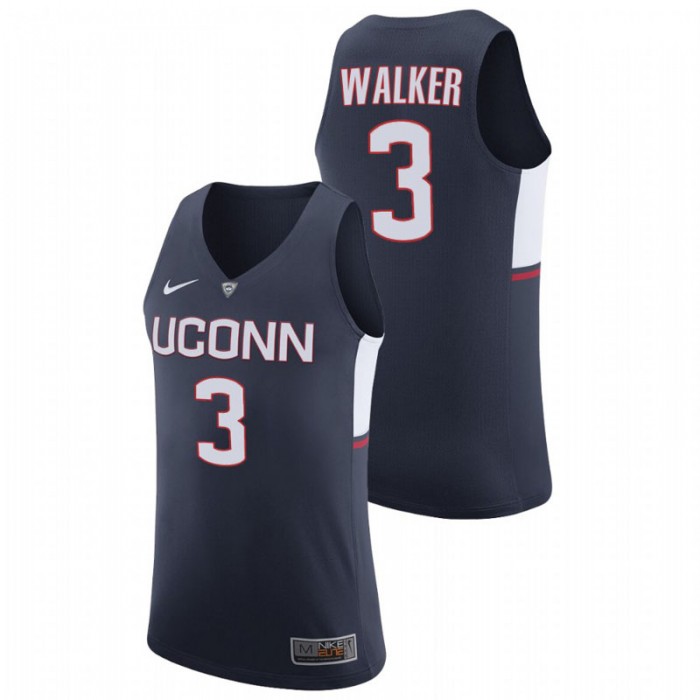 UConn Huskies Megan Walker Replica Navy Jersey For Men