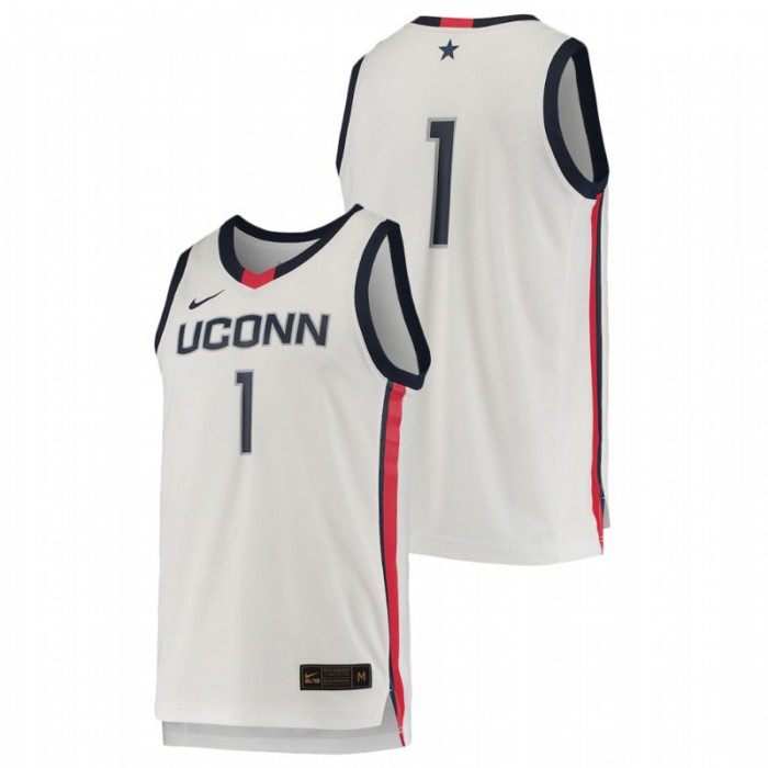 Men's UConn Huskies White College Basketball Replica Jersey