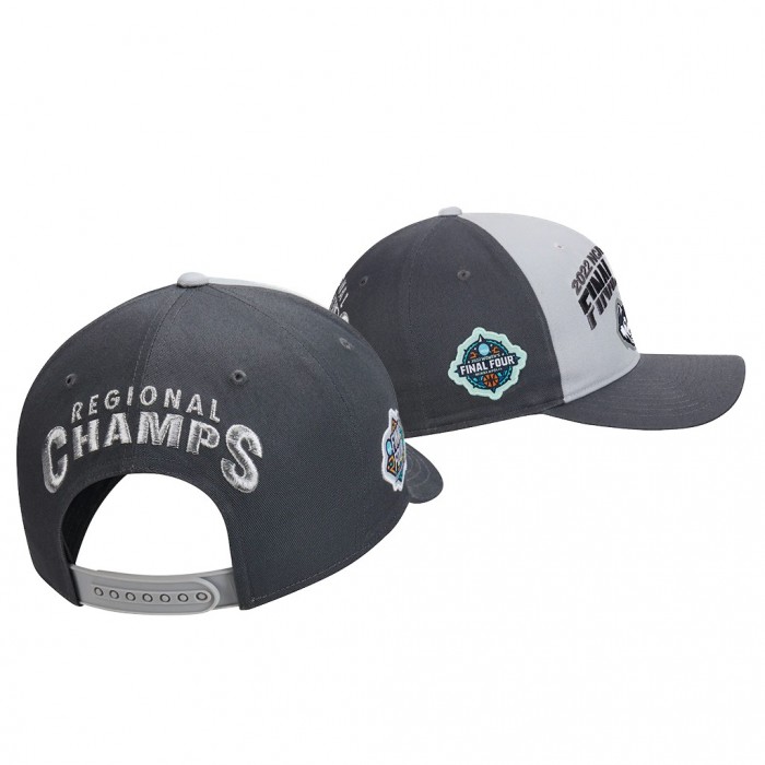 UConn Huskies 2022 March Madness Final Four Regional Champions Locker Room Adjustable Hat Gray