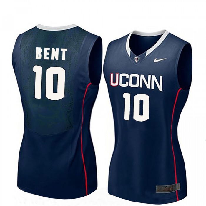 Women Molly Bent UConn Huskies Navy NCAA Basketball Player Name And Number Jersey