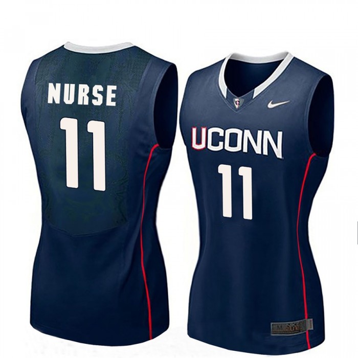 Women Kia Nurse UConn Huskies Navy NCAA Basketball Player Name And Number Jersey